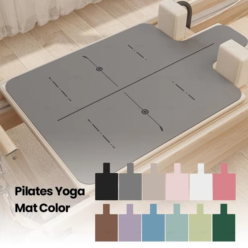 Pilates Reformer Custom Service Non Slip Natural Rubber Pu Suede Pilates Yoga Mat