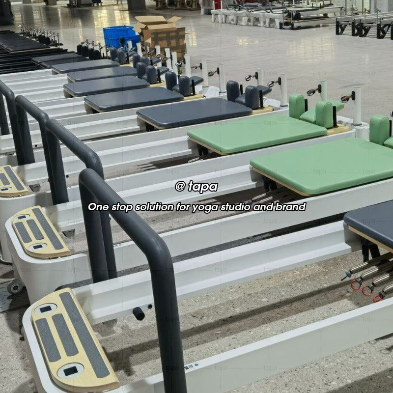 High Quality Pilates Machine Reformer Custom Loga Color Aluminum Pilates Reformer