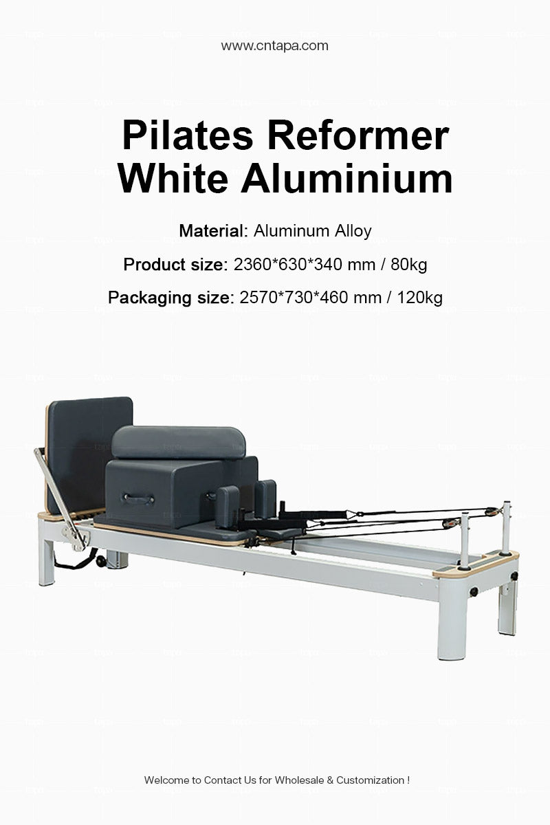 cntapa - Pilates Reformer White Aluminum