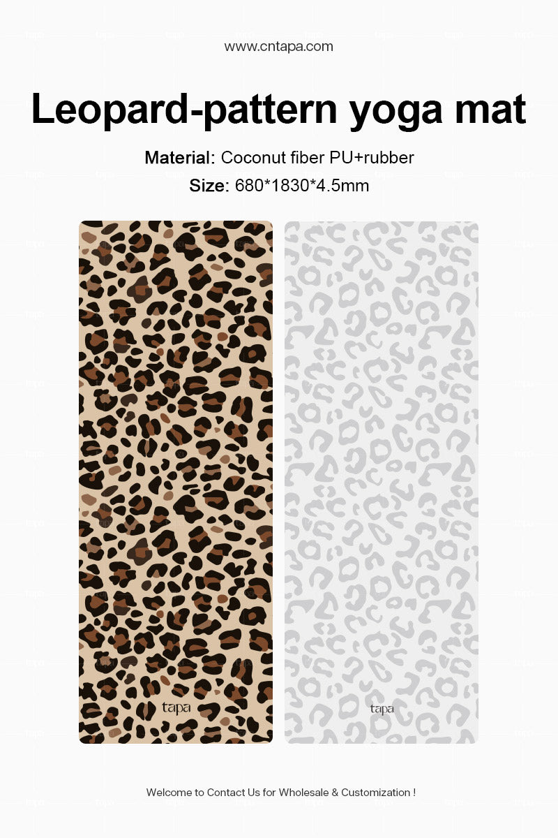cntapa - Leopard-pattern yoga mat