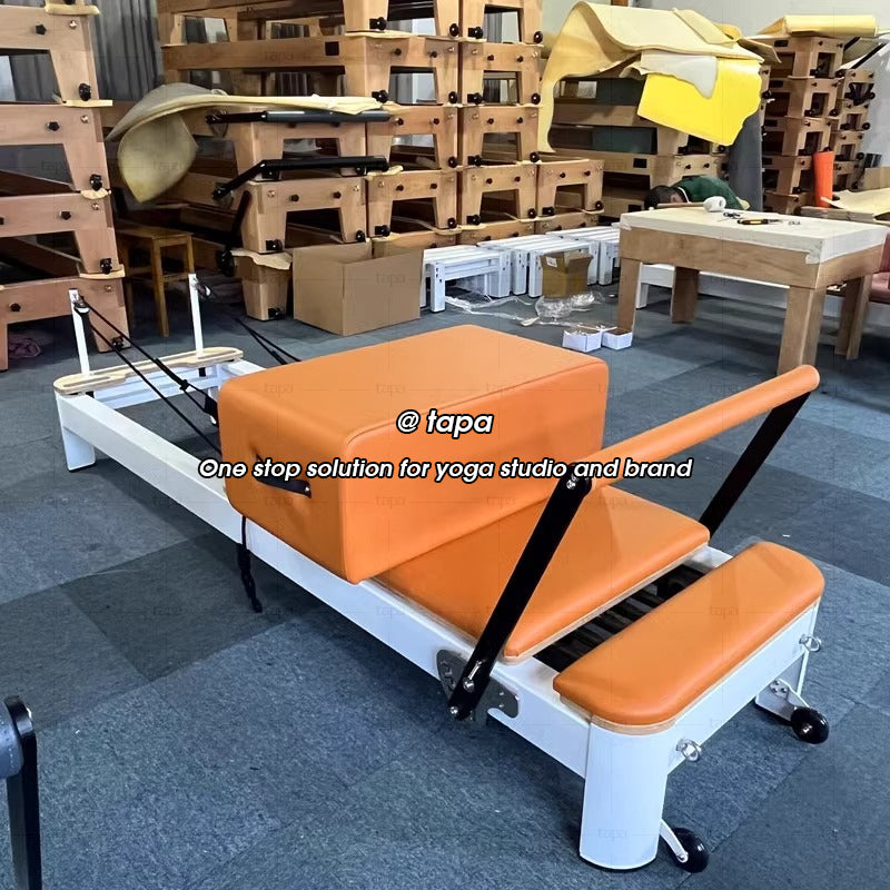 High Quality Pilates Machine Reformer Custom Loga Color Aluminum Pilates Reformer