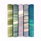 New Upgraded Coconut Fiber PU Rubber Yoga Mat Contrast Color Non Slip Yoga Mat Wholesale