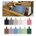 Pilates Reformer Custom Service Non Slip Natural Rubber Pu Suede Pilates Yoga Mat
