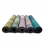 New Upgraded Coconut Fiber PU Rubber Yoga Mat Contrast Color Non Slip Yoga Mat Wholesale