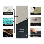 Custom Oval Yoga Mat Non Slip PU and Eco Friendly Natural Rubber Yoga Mat