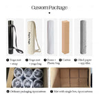 Custom Oval Yoga Mat Non Slip PU and Eco Friendly Natural Rubber Yoga Mat