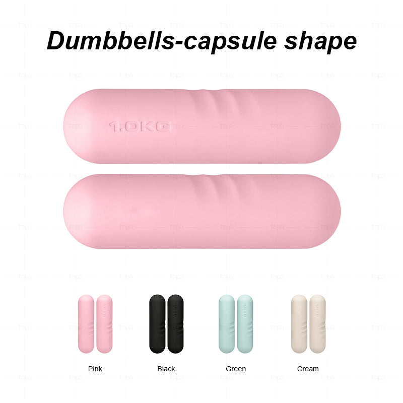 Factory Wholesale Yoga Pilate Fitness Dumbbells Silicone Outside Barre