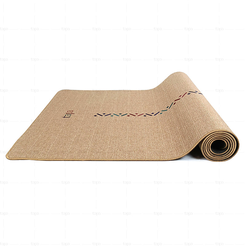 Drop Shipping Jute Yoga Mat Fitness Exercise Pilates Non Slip Eco Friendly Natural Rubber Yoga Mat